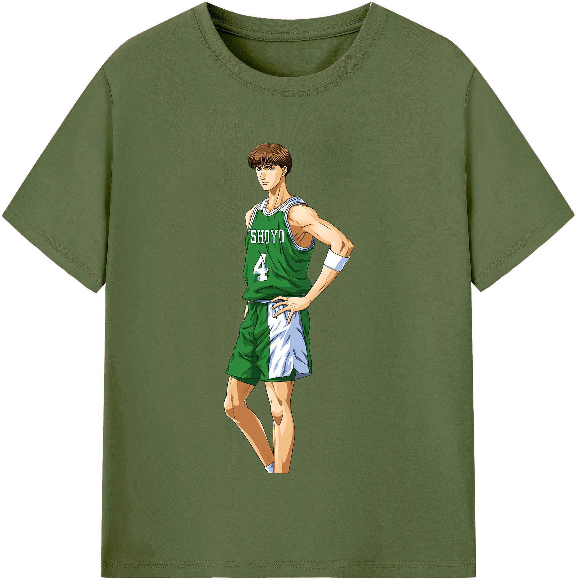 SLAM DUNK／スラムダンク 綿100％半袖Tシャツ（フロントプリント）